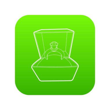 Halka yeşil simge vektör