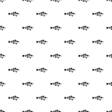 Deniz balığı vektör Dikişsiz desen