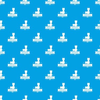 Yenileme hizmeti desen vektör kesintisiz mavi