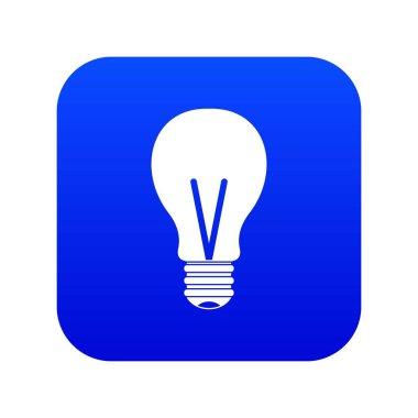 Ampul simgesi dijital mavi