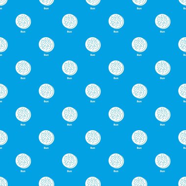 Topuz desen vektör kesintisiz mavi