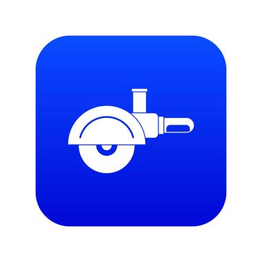 Yüksek hızlı makine simgesi dijital mavi kesmek