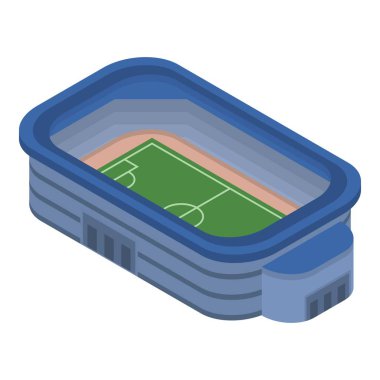 Futbol stadyumu simgesi, izometrik stili