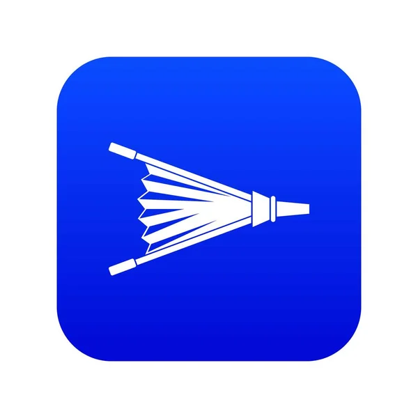 Fuego fuelle icono digital azul — Archivo Imágenes Vectoriales
