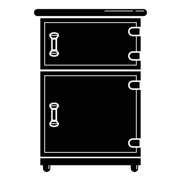 Table de chevet icône, style simple — Image vectorielle