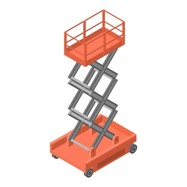 Warehouse lift icon, isometric style — Stock Vector