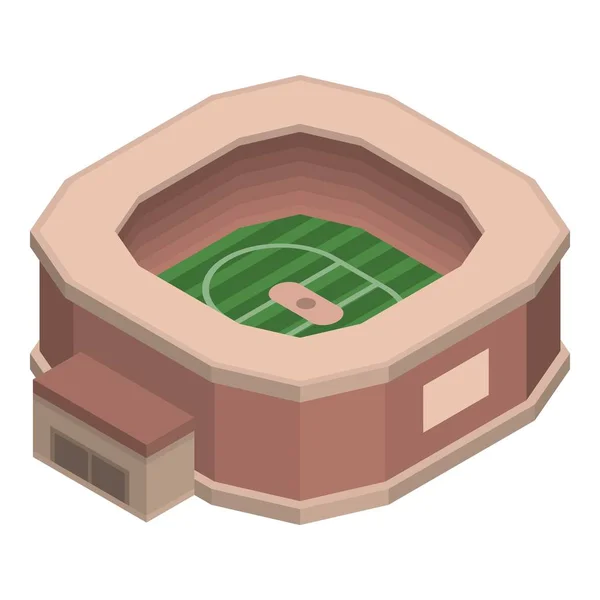 Икона спортивного стадиона в изометрическом стиле — стоковый вектор