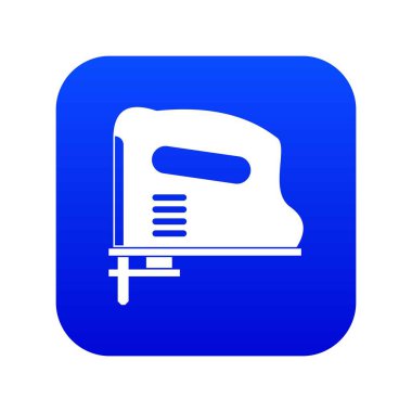 Pnömatik silah simge dijital mavi