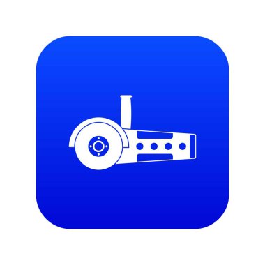 Daire testere simgesi dijital mavi