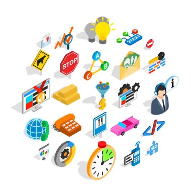 Uygun simgeler kümesi, izometrik stili