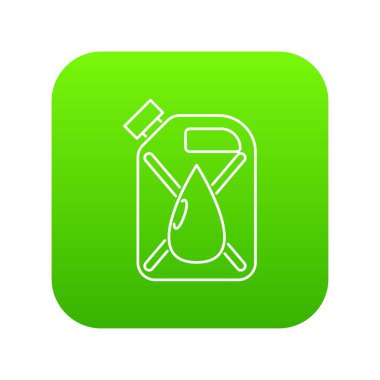 Bidon ile açılan yeşil simge vektör