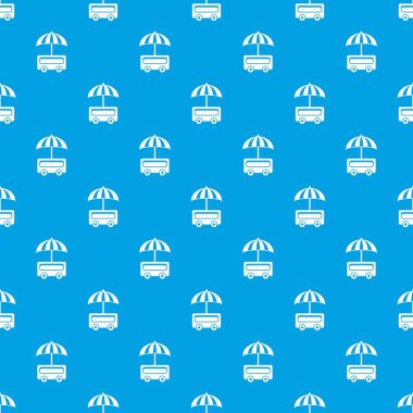 Açık ahır desen vektör kesintisiz mavi