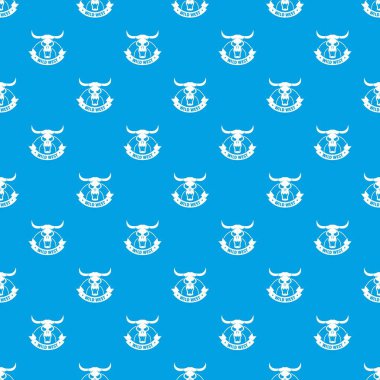 Vahşi Batı desen vektör kesintisiz mavi