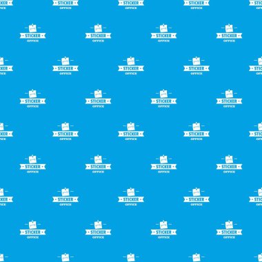 Etiket kırtasiye desen vektör kesintisiz mavi