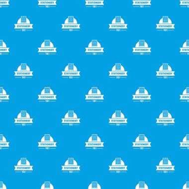 Öğrenme kırtasiye desen vektör kesintisiz mavi