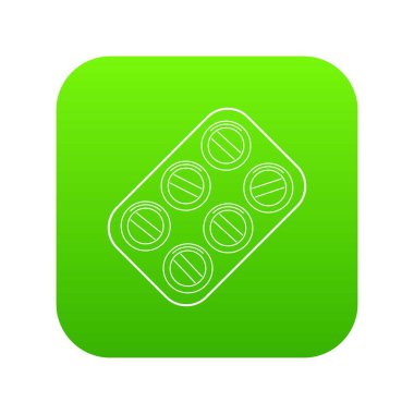 Hap yeşil simge vektör