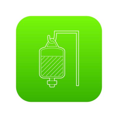 Kan nakli yeşil simge vektör için paketi