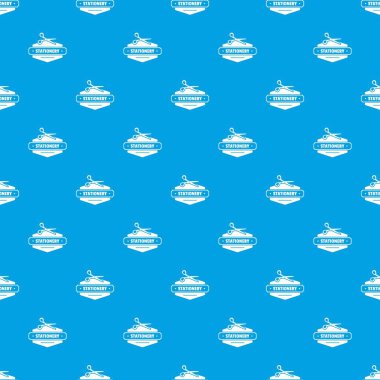 Makas kırtasiye desen vektör kesintisiz mavi