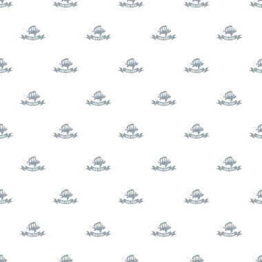 Deniz balığı vektör Dikişsiz desen