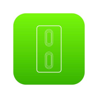 İki tablet yeşil simge vektör sürüsü