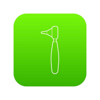 Diş enstrüman yeşil simge vektör