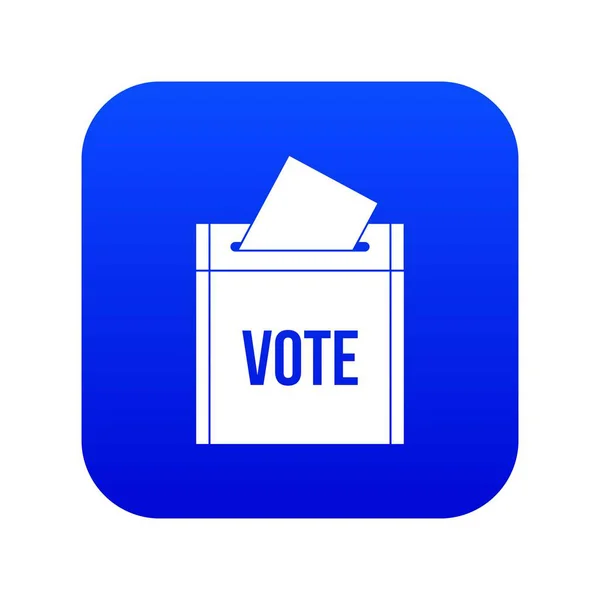 Ballot box icon digital blue — Stock Vector