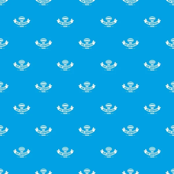 Turizm zeplin desen vektör kesintisiz mavi