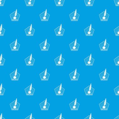 Kitap yazar desen vektör kesintisiz mavi