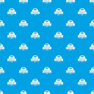 Retro zeplin desen vektör kesintisiz mavi