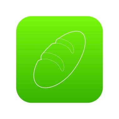 Somun yeşil simge vektör