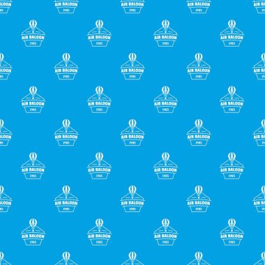 Gökyüzü hava balon desen vektör kesintisiz mavi