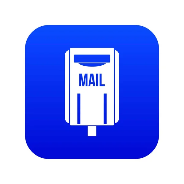Піктограма поштової скриньки цифровий синій — стоковий вектор