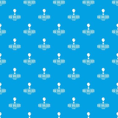 Seyahat hava balon desen vektör kesintisiz mavi
