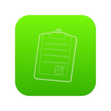 Uçak tablet yeşil simge vektör