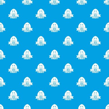 Taze meyve desen vektör kesintisiz mavi