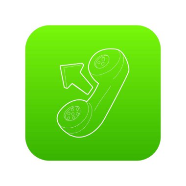 Yakışıklı yeşil simge vektör