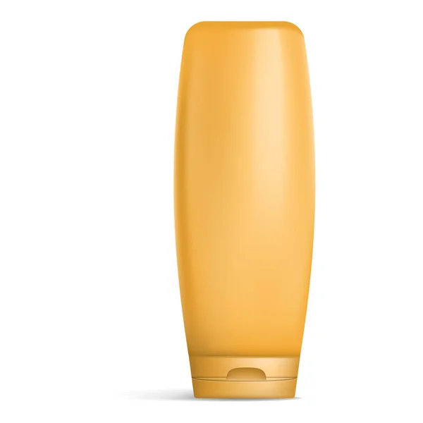 Solskyddsmedel flaska ikon, realistisk stil — Stock vektor
