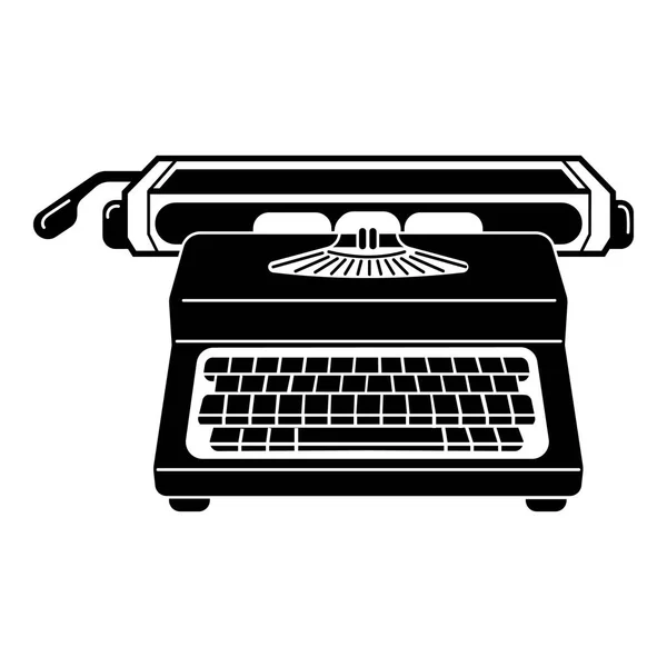 タイプライターのアイコン、シンプルなスタイル — ストックベクタ