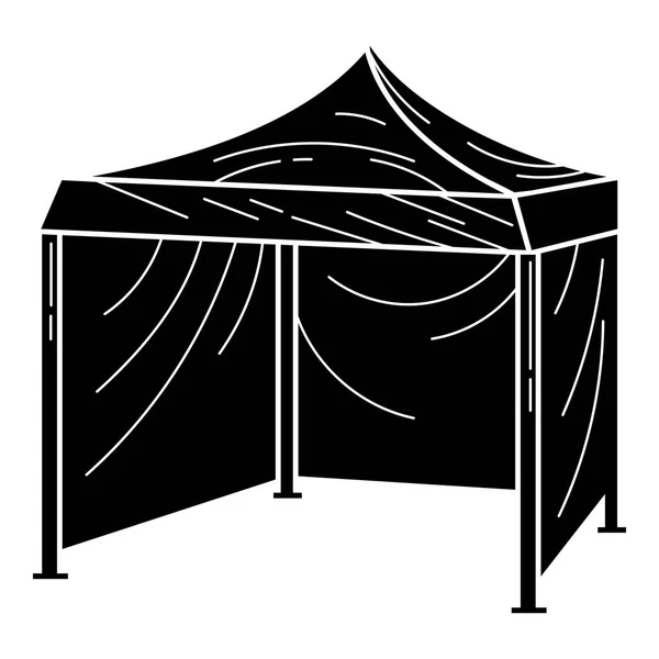 Icône de tente commerciale, style simple — Image vectorielle