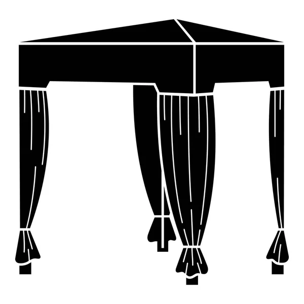 Vakantie Tent Pictogram Eenvoudige Illustratie Van Vakantie Tent Vector Pictogram — Stockvector