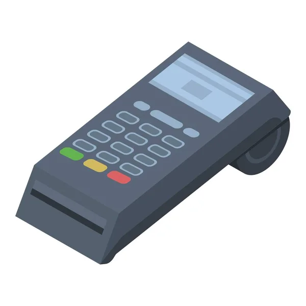 Icono de terminal POS, estilo isométrico — Vector de stock