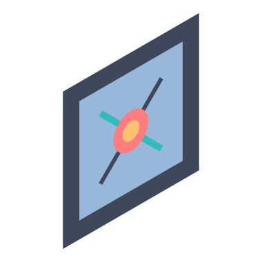 Duvar resim simgesi, izometrik stili