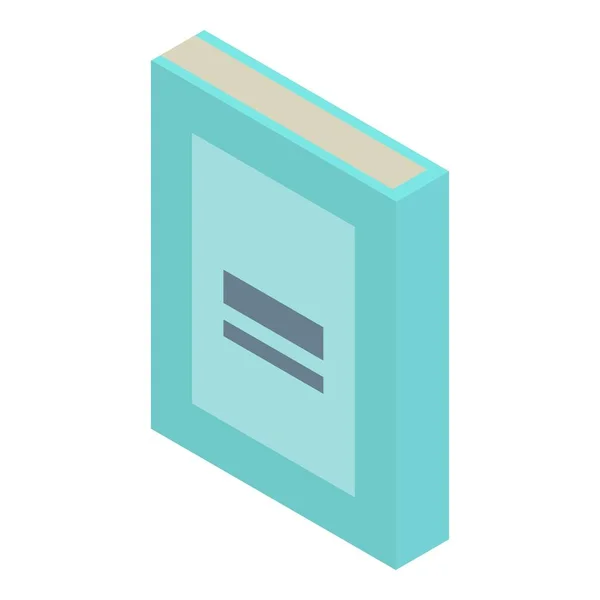School book icon, isometric style — Stock Vector