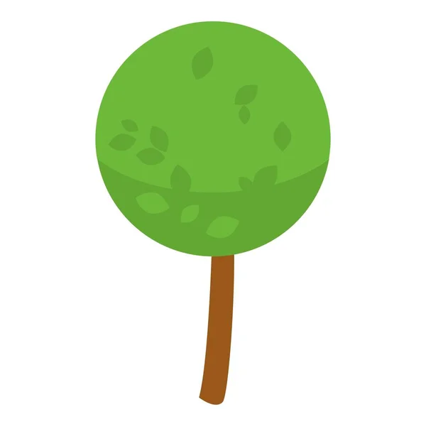公園樹のアイコン、等方式 — ストックベクタ