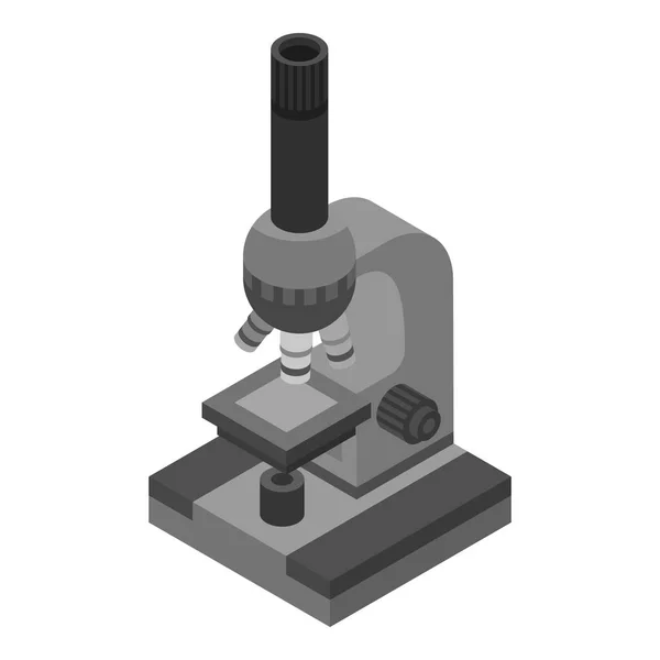 Ícone de microscópio médico, estilo isométrico —  Vetores de Stock