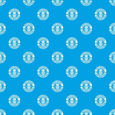 Vejetaryen yiyecekler desen vektör kesintisiz mavi