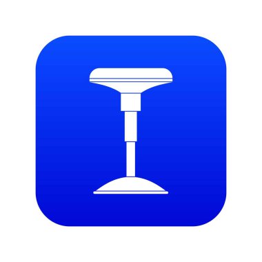 Bar tabure simgesi dijital mavi