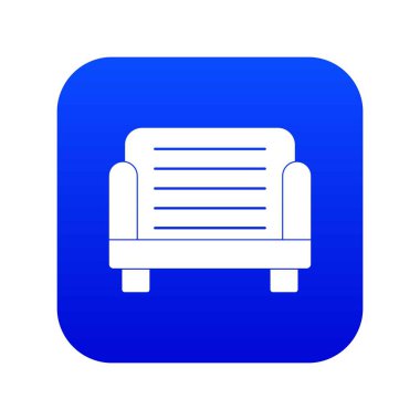 Koltuk simge dijital mavi