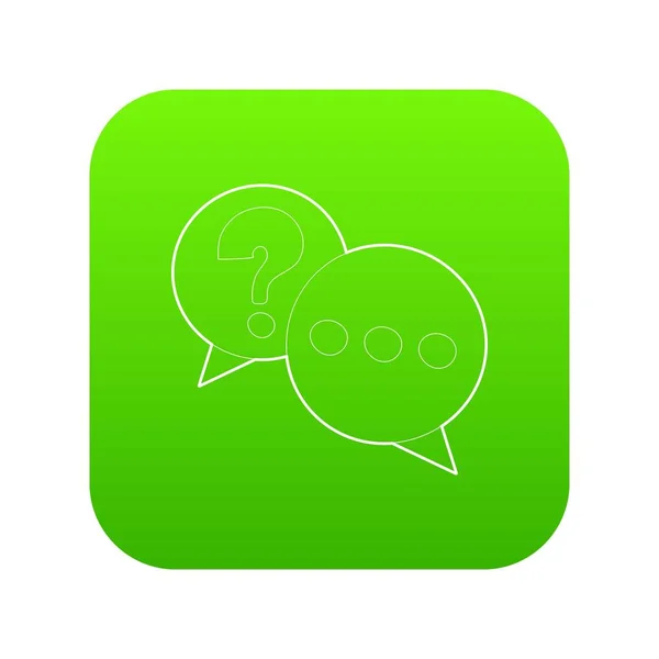 Talk icon vecteur vert — Image vectorielle