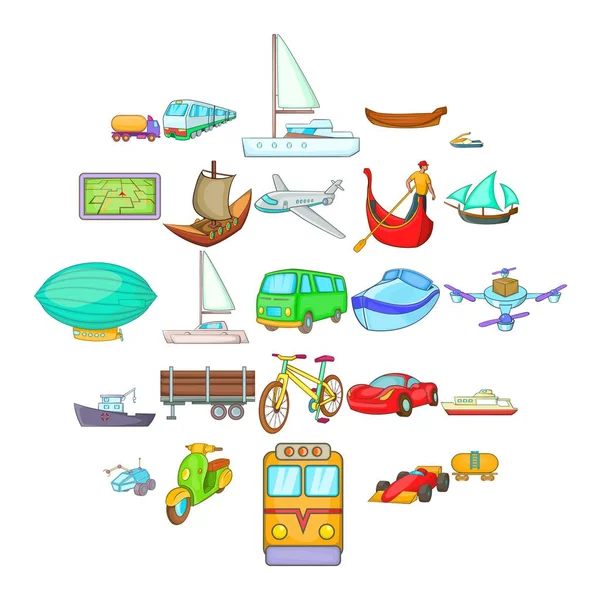 Değişen dünya simgeleri ayarla, tarzı çizgi film